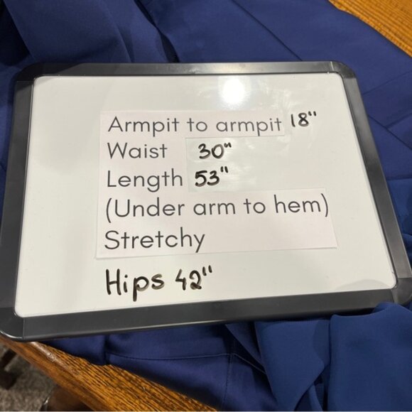 Navy strapless formal navy dress - Picture 11 of 15